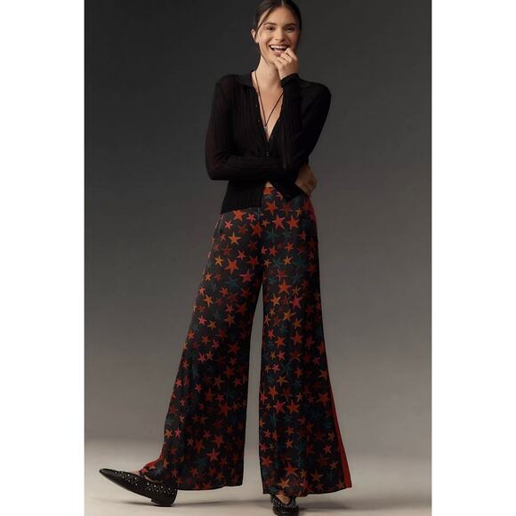 FARM Rio Pants - FARM Rio Star Print Wide Leg Pants